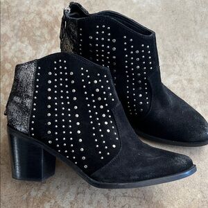 Black Studded Ankle Boots